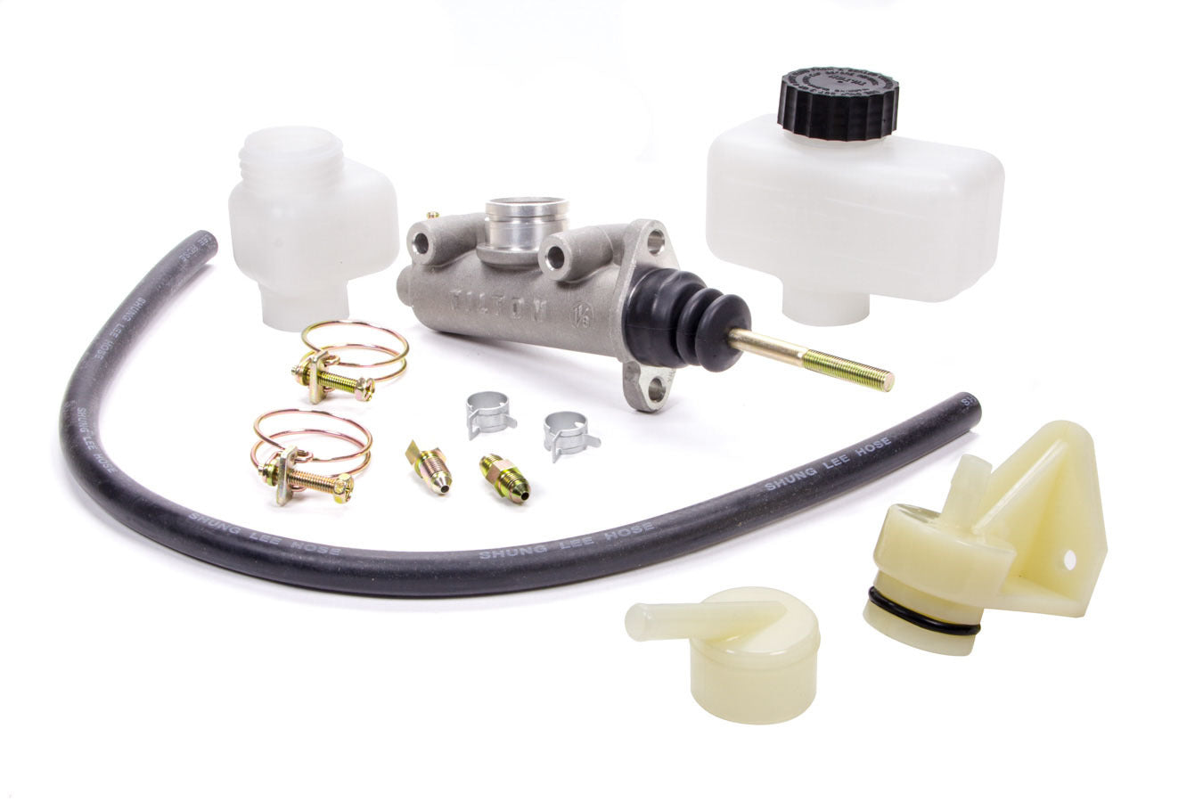 Master Cylinder - 74-Series - 1.125 in Bore - 1.100 in Stroke - Direct / Remote Reservoir - Aluminum - Natural - 2-1/4 in Flange Mount - Kit