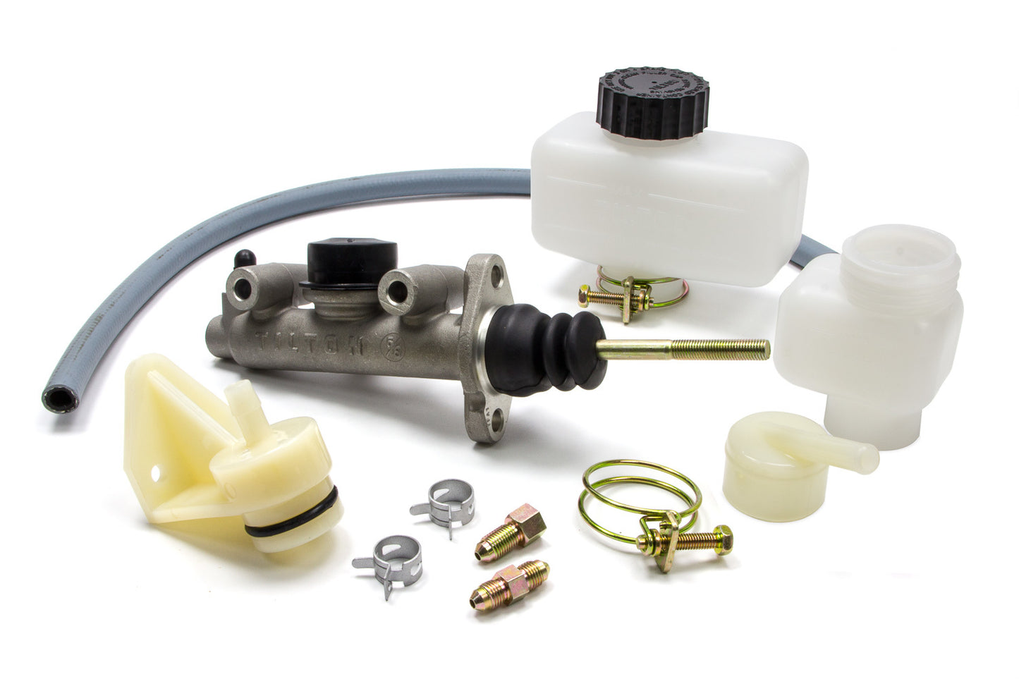 Master Cylinder - 74-Series - 0.625 in Bore - 1.100 in Stroke - Direct / Remote Reservoir - Aluminum - Natural - 2-1/4 in Flange Mount - Kit