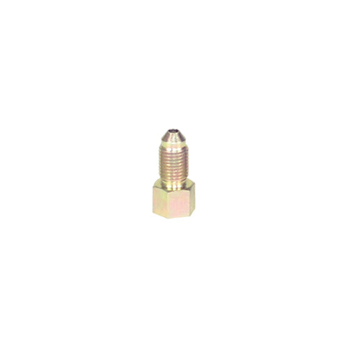 Fitting - Adapter - Straight - 3/8-24 in Inverted Flare Female to 3 AN Male - Steel - Zinc Oxide - 3/16 in Hardline - Each