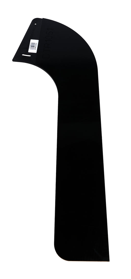 Air Valance - Outlaw - 1-Piece - Driver Side - Plastic - Black - Asphalt Late Model - Each