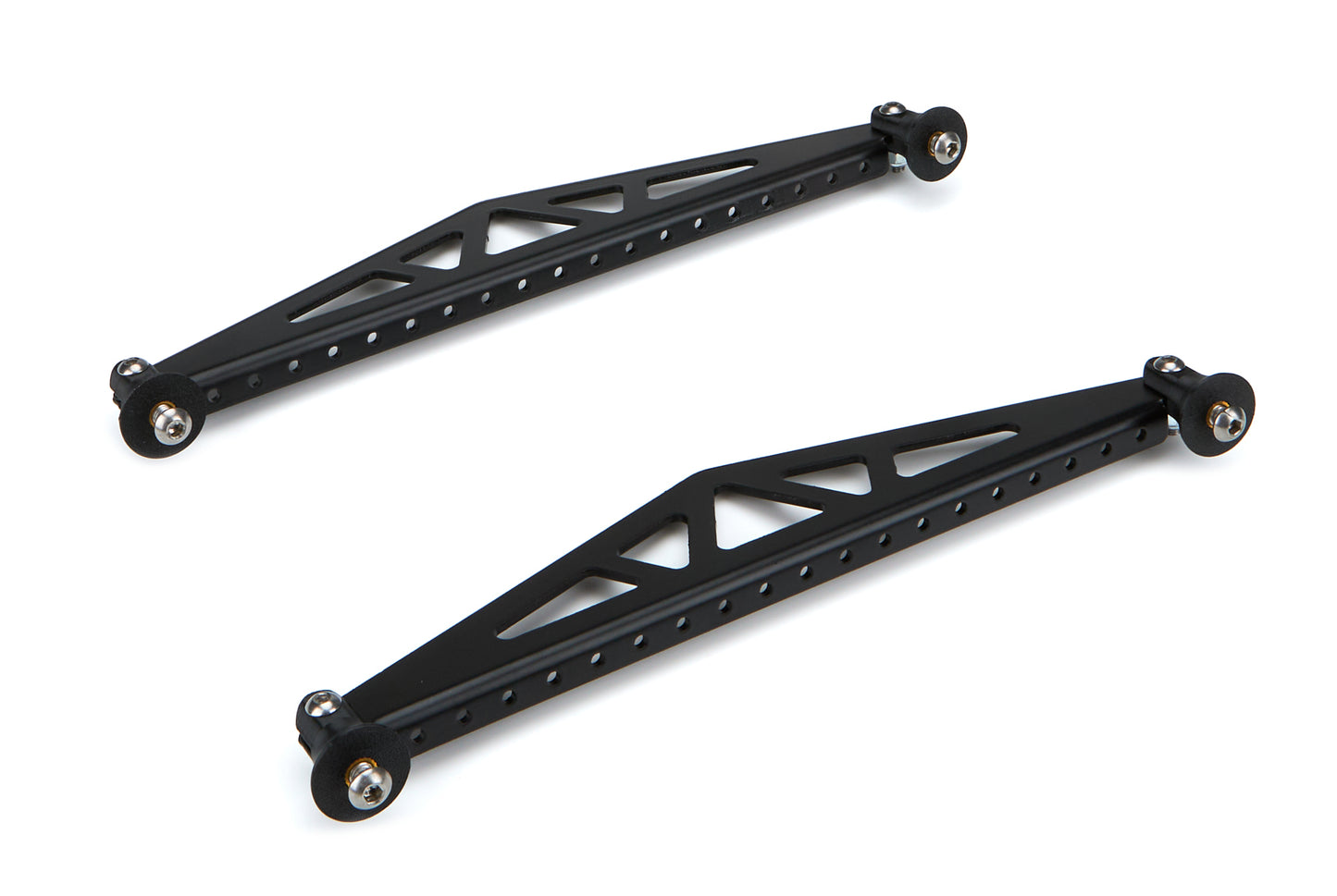 Spoiler Bracket - 10.5 in Long - Aluminum - Black Powder Coat - Pair