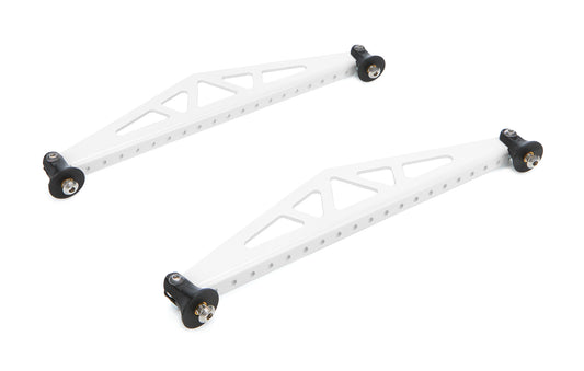 Spoiler Bracket - 10.5 in Long - Aluminum - White Powder Coat - Pair