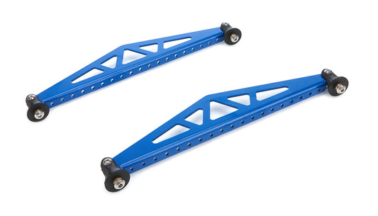 Spoiler Bracket - 10.5 in Long - Aluminum - Blue Powder Coat - Pair