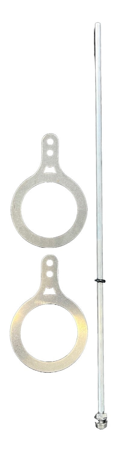Travel Indicator - Economy - Rubber O-Ring - Aluminum Rod - Aluminum Mounting Rings - Kit