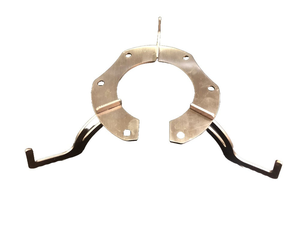 Compressed Gas Tank Accessory Holder - 3 Hooks - Stainless - Natural - Each