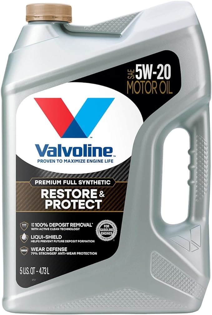 Motor Oil - Restore and Protect - 5W20 - Synthetic - 5 gal Jug - Each