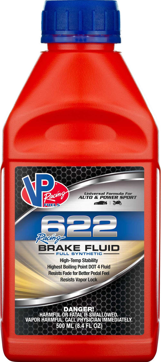 Brake Fluid - 622 Racing - DOT 4 - Synthetic - 8.4 oz Bottle - Each