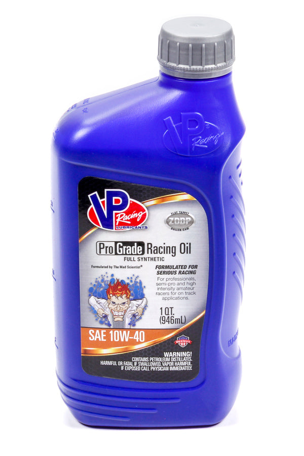 Motor Oil - Pro Grade Racing - High Zinc - 10W40 - Synthetic - 1 qt Bottle - Each