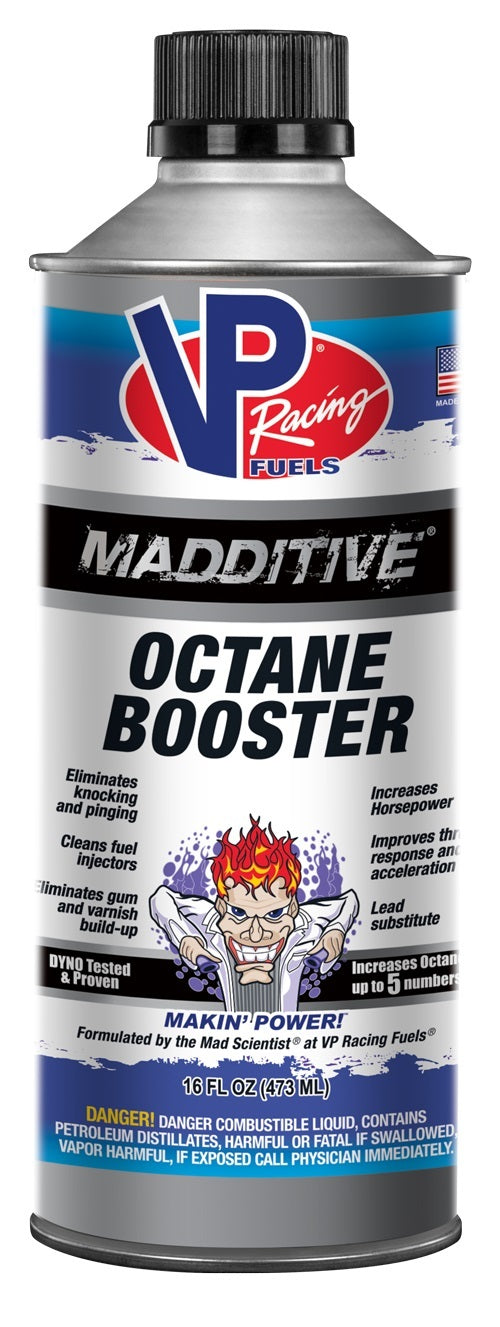 Fuel Additive - MADDITIVE - System Cleaner - Octane Booster - Lead Substitute - 16 oz - Each