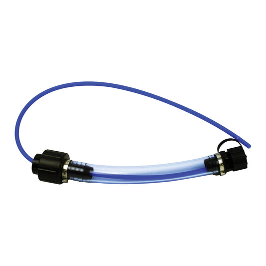 Utility Jug Hose - Power Spout - Filler Hose - Screw-On - Cap - Plastic / Vinyl - Clear / Black - VP Utility Jug Caps - Each