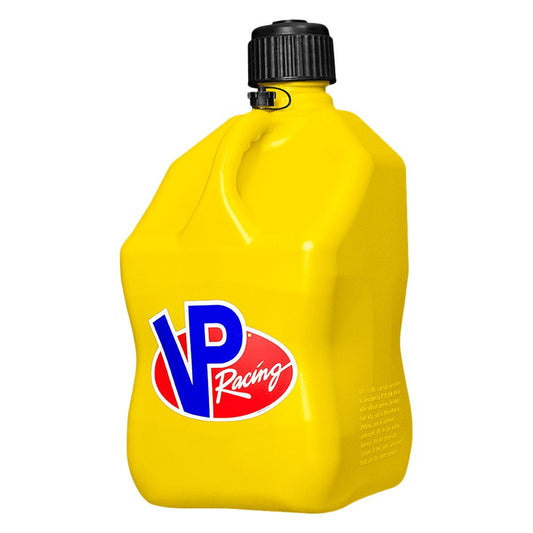 Utility Jug - 5.5 gal - 10.5 x 10.5 x 21.25 in Tall - O-Ring Seal Cap - Screw-On Vent - Square - Plastic - Yellow - Each