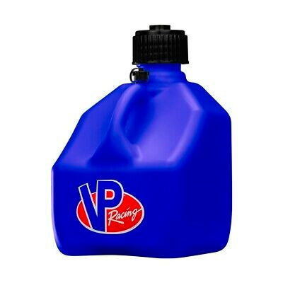 Utility Jug - Motorsport - 3 gal - 10.5 x 10.5 x 10 in Tall - O-Ring Seal Cap - Screw-On Vent - Square - Plastic - Blue - Each