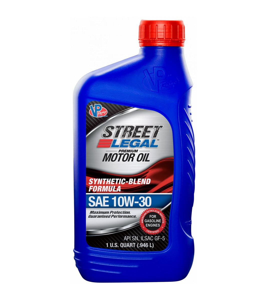 Motor Oil - Street Legal - 10W30 - Semi-Synthetic - 1 qt Bottle - Each