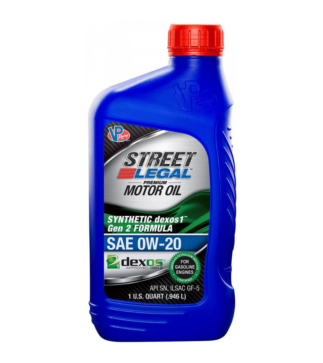 Motor Oil - Street Legal - 0W20 - Semi-Synthetic - 1 qt Bottle - Each