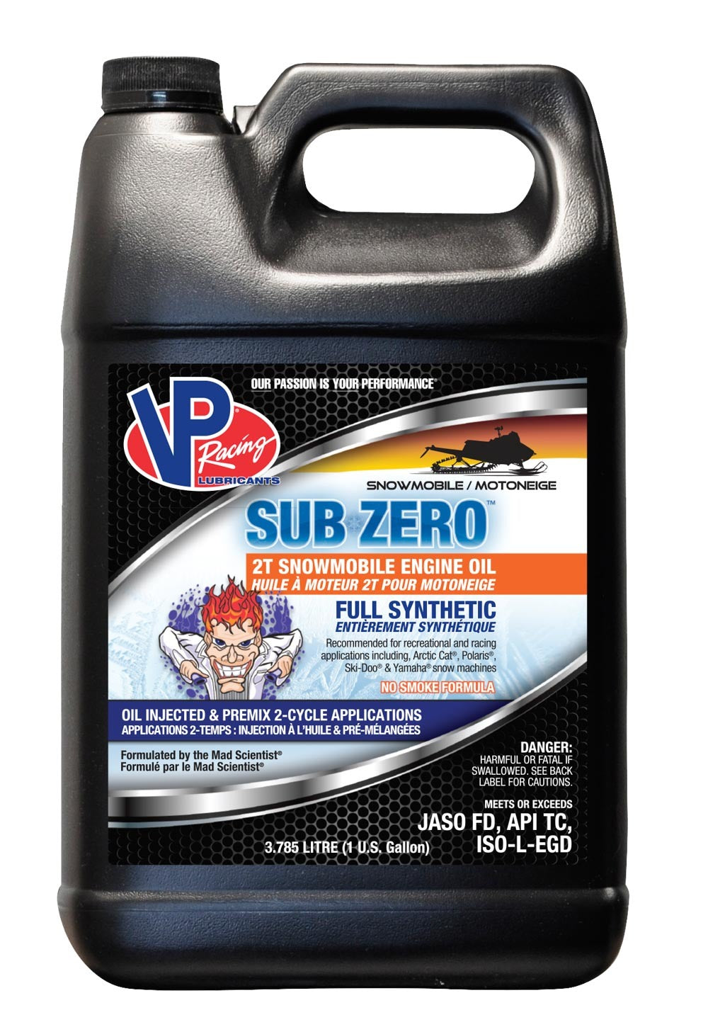 2 Stroke Oil - Sub-Zero 2T Snowmobile - Synthetic - 1 gal Jug - Canada - Each