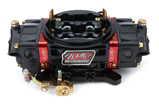 Carburetor - HP - 4-Barrel - 850 CFM - Square Bore - No Choke - Mechanical Secondary - Dual Inlet - Aluminum - Black Anodzied / Black Powder Coat / Red Anodized - Each