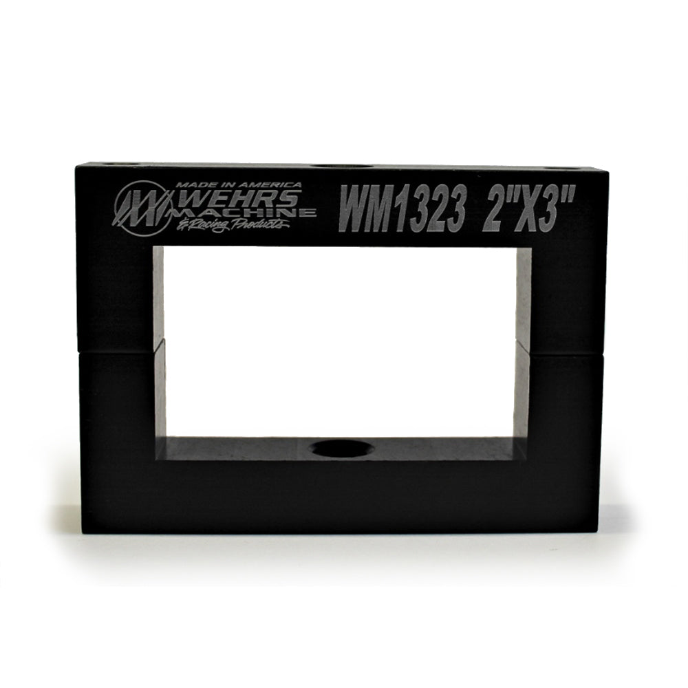 Ballast Bracket - Clamp-On - Aluminum - Black Anodized - 2 x 3 in Square Tube - Each