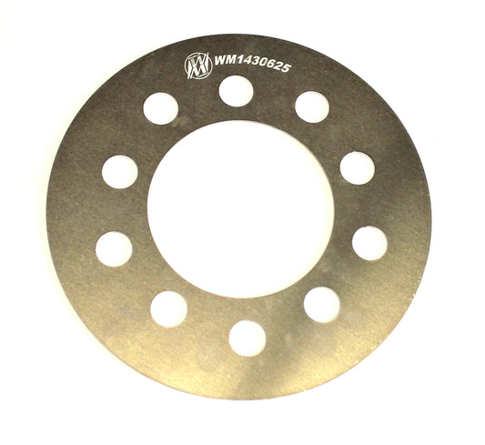 Wheel Spacer - 5 x 4.75 in / 5 x 5 in Wheel Bolt Pattern - 7.188 in Diameter - 0.062 in Thick - Aluminum - Natural - Each