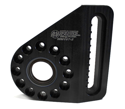 Panhard Bar Bracket - Pinion Mount - Bolt-On - 12 Position - 2 in Extended Height - Aluminum - Black Anodized - Each