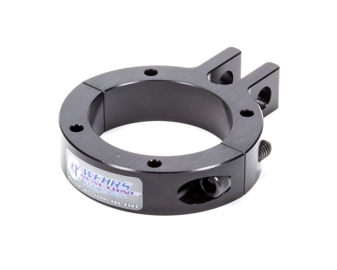 Lift Bar Bracket - Clamp-On - 3 in OD Axle Tube - 1/2 in Holes - Aluminum - Black Powder Coat - Each