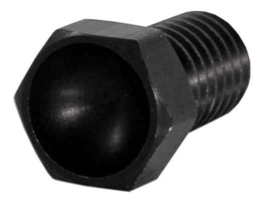 Bolt - 7/16-14 in Thread - 1 in Long - Hex Head - Aluminum - Black Anodized - Wheel Hub Dust Cover - Each