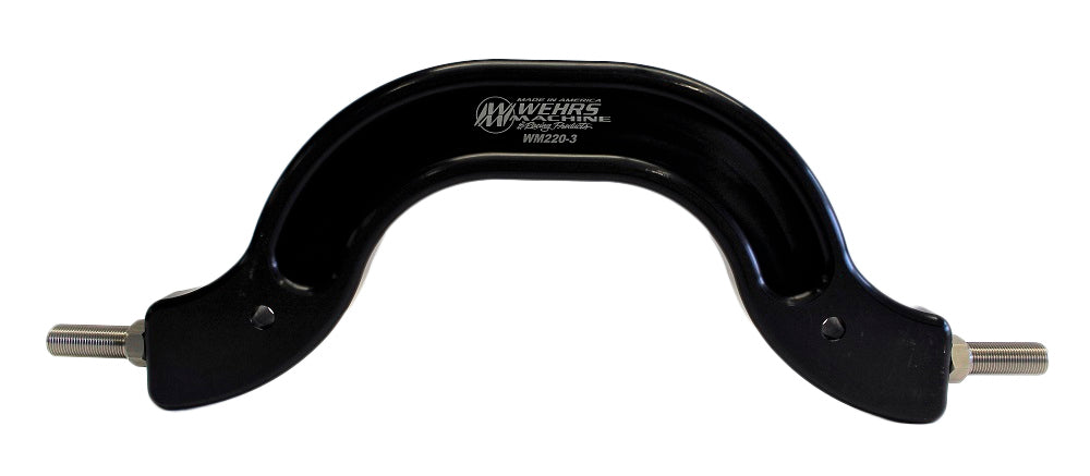 Panhard Bar - Over the Top Style - 17.5 in Long - 5 in Drop - Aluminum - Black Anodized - Each