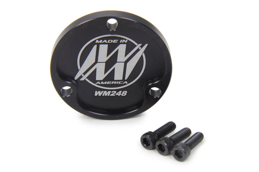 Wheel Hub Dust Cap - Aluminum - Black Anodized - Grand National Hubs - Each