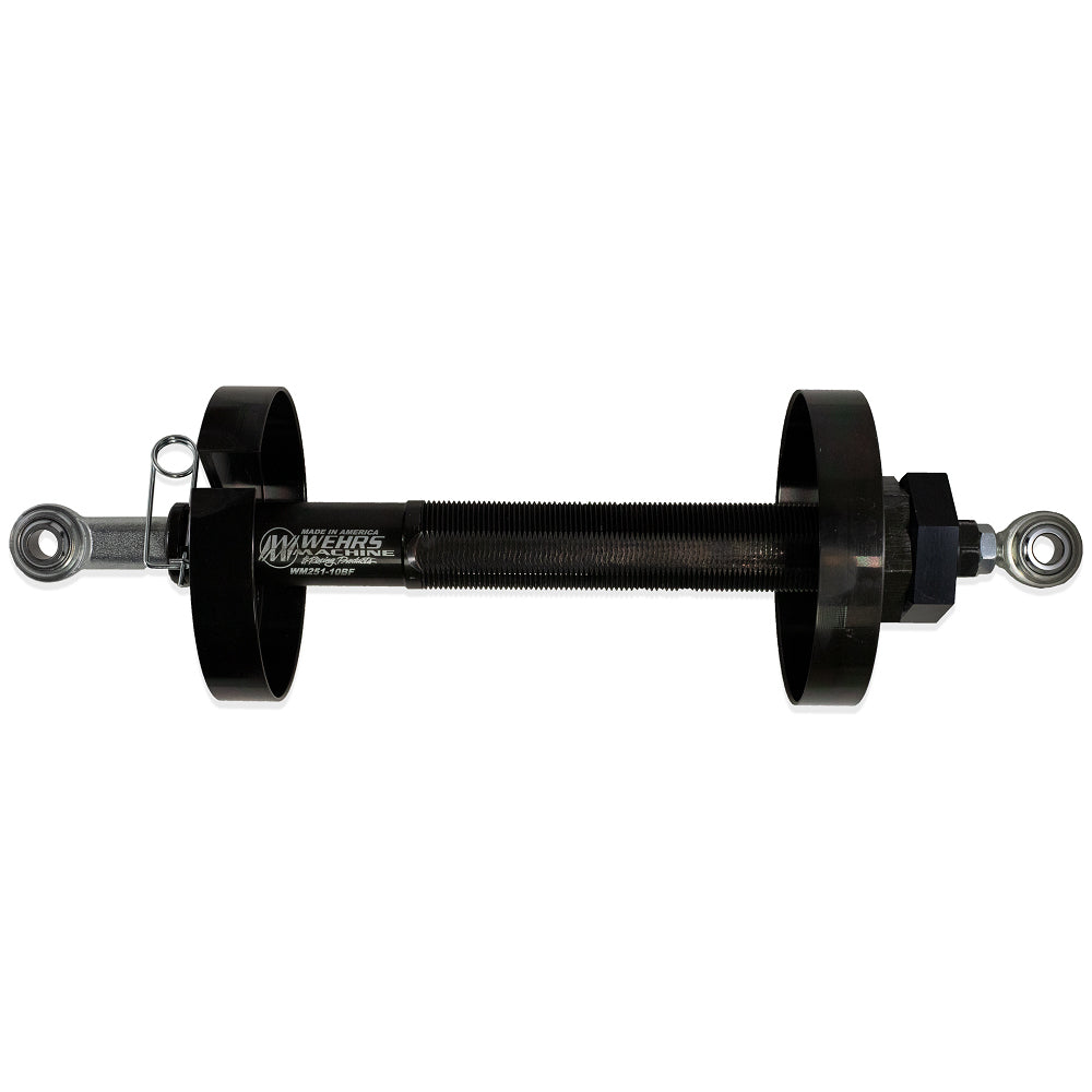 Coil Spring Slider - 16.500 in Compressed - 24.250 in Extended - Aluminum - Black Anodized - Each