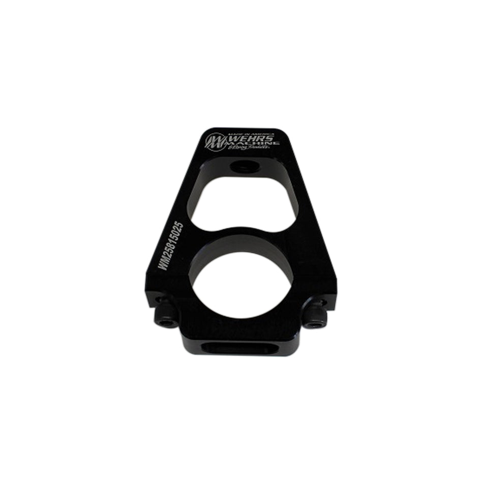 Hood Pin Mount - Clamp-On - 1-1/2 in ID - 2-1/2 in Tall - Aluminum - Black Anodized - Each