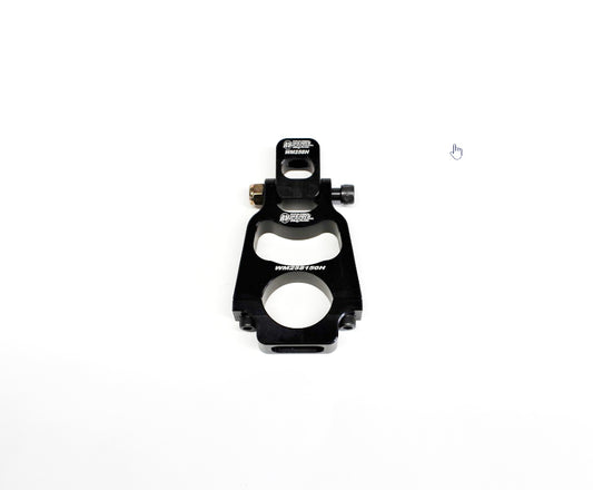 Hood Pin Mount - Clamp-On - 1-1/2 in ID - 4-1/2 in Tall - Hinged - Aluminum - Black Anodized - Each