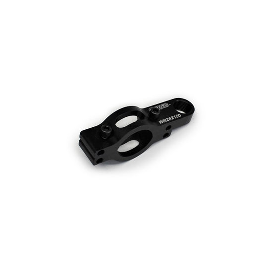 Steering Support Bracket - Bolt-On - 1-3/4 in Tube - 3/4 in Spherical Rod End - Steel - Black Powder Coat - Each