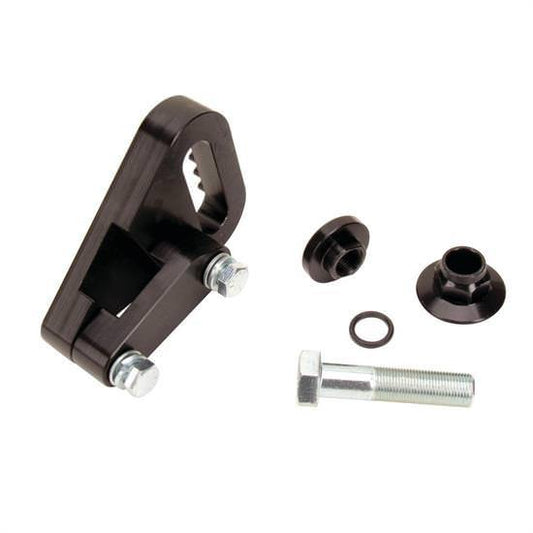 Panhard Bar Bracket - Frame Mount - Clamp-On - Aluminum - Black Anodized - 1-1/2 in Square Tubing - Kit