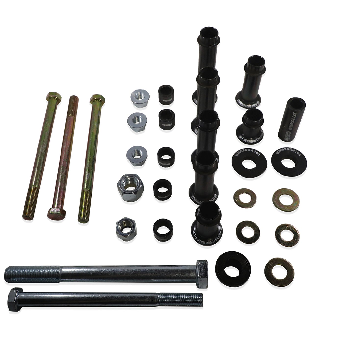 Torque Link Hardware - Spacers / Bolts Included - Steel - Black Powder Coat - Wehrs Quick Change Pull Bar Bracket - Kit