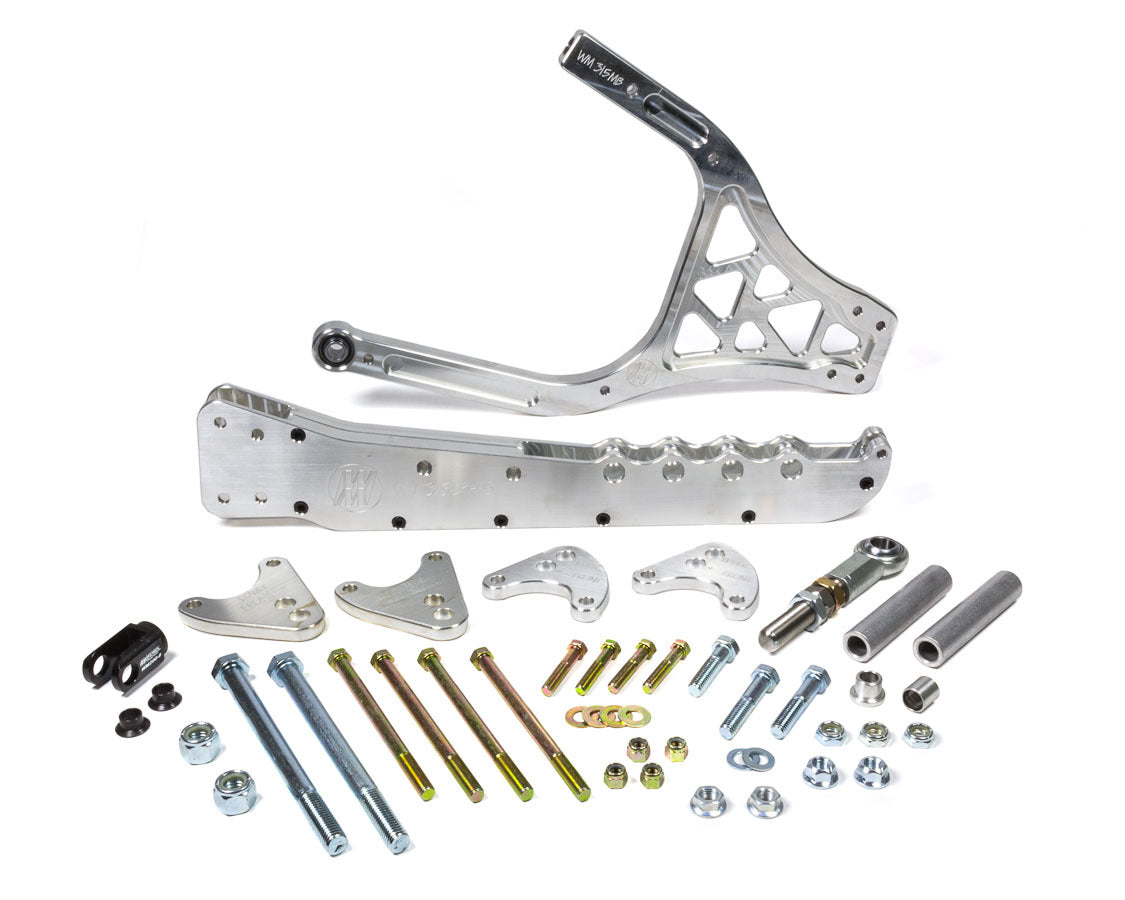 Torque Link - Lift Arm - 35 to 41 in Long - Aluminum - Clear Anodized - Dirt Late Model - Aluminum - Natural - Each