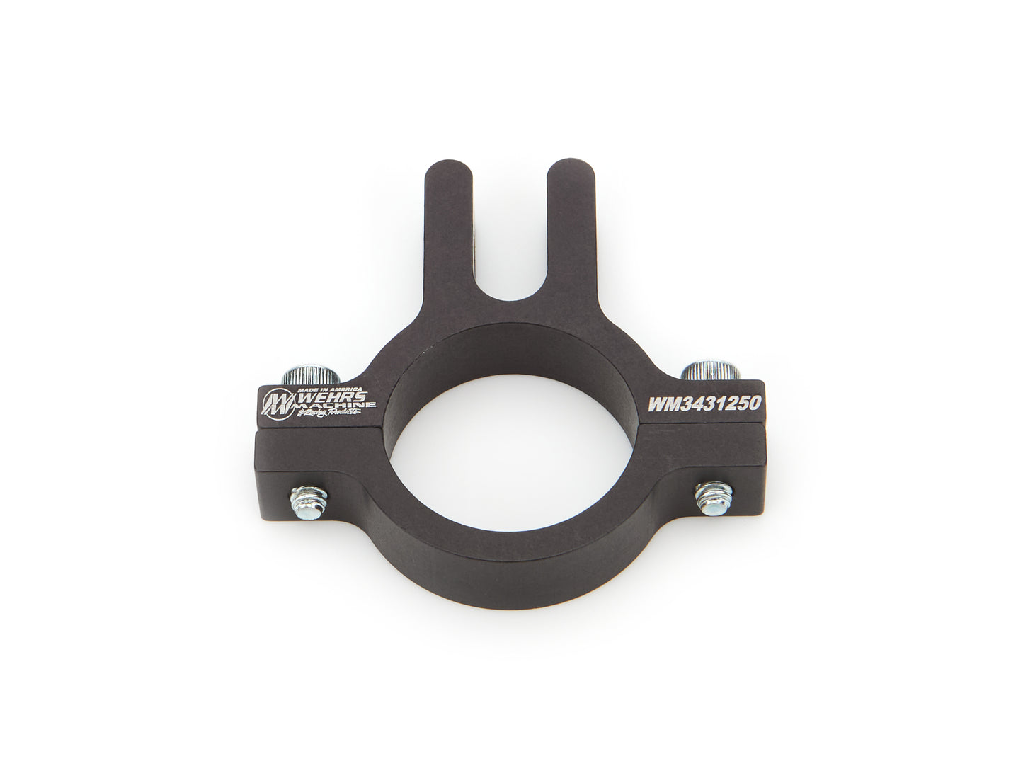 Suspension Limiter Chain Mount - Droop Clamp - Clamp-On - Aluminum - Black Anodized - 1-1/4 in OD Tube - Each