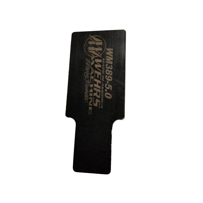 Spoiler Template Insert - Tech Slot - 6.5 in Spoilers - Aluminum - Black Anodized - Each