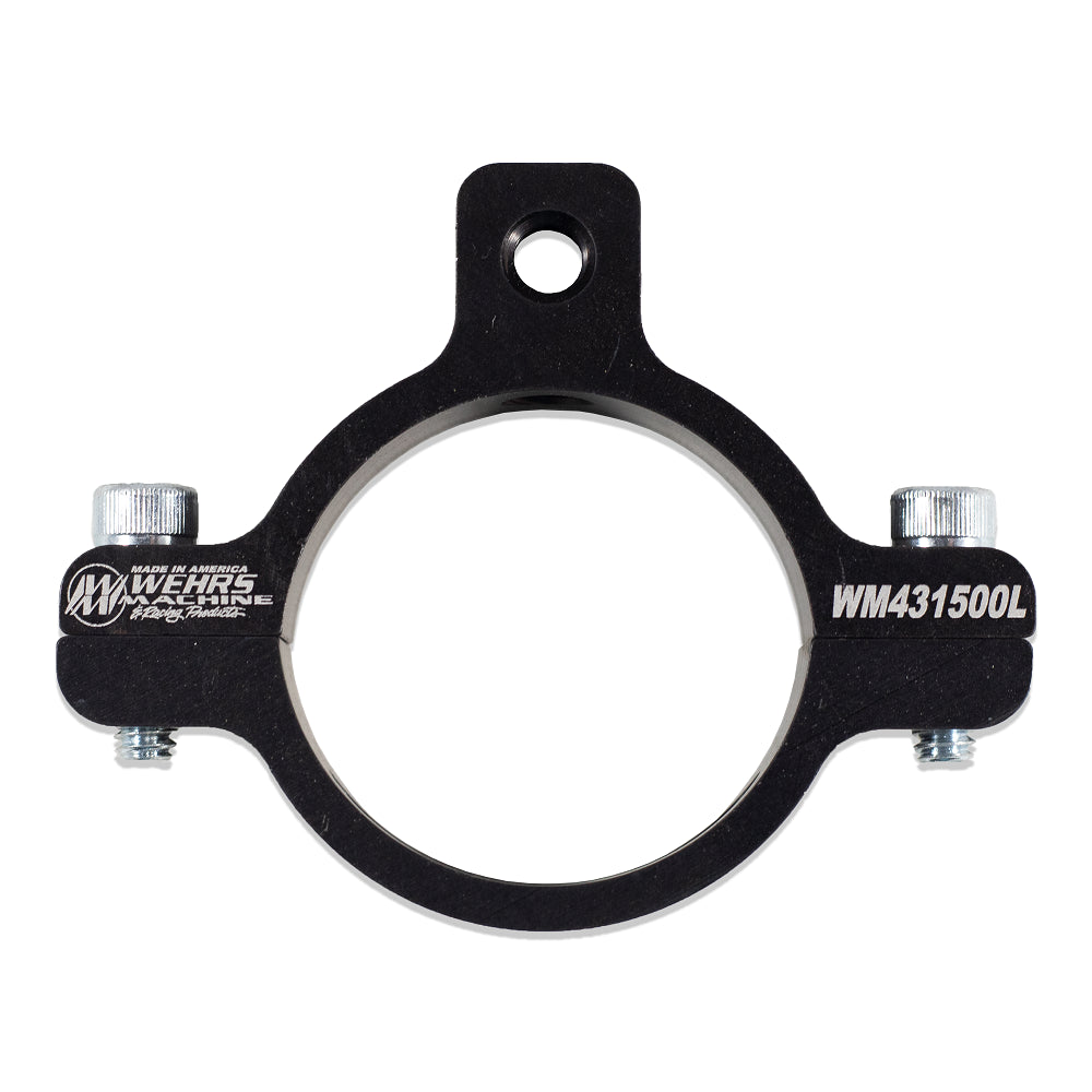 Roll Bar Accessory Clamp - Clamp-On - Single 1/4-20 in Hole - Aluminum - Black Anodized - 1-1/2 in OD Tube - Each