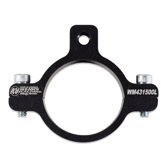 Roll Bar Accessory Clamp - Clamp-On - Single 1/4-20 in Hole - Aluminum - Black Anodized - 1-1/2 in OD Tube - Each