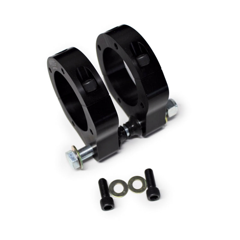 Trailing Arm Bracket - Clamp-On - 3 in Axle - Hardware Included - Aluminum - Black Anodized - Kit