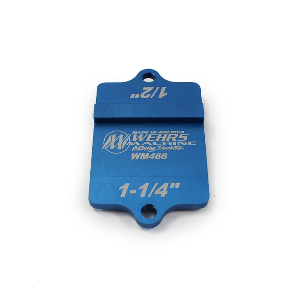 Sheet Metal Marker Template - Straight Line - 1/2 / 3/4 / 1 / 1-1/4 in - Aluminum - Blue Anodized - Each