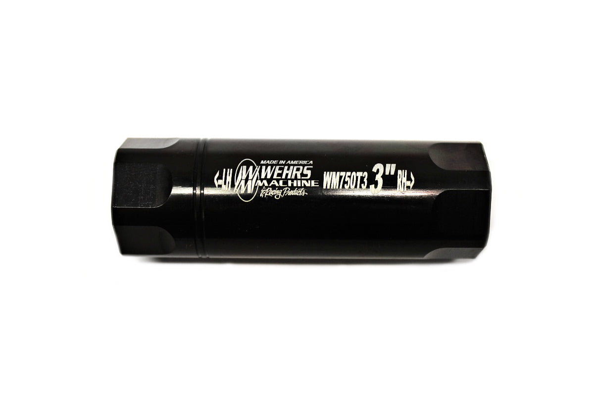 Suspension Tube - 1 in OD - 3 in Long - 3/4-16 in Female Thread - Steel - Black Oxide - Each