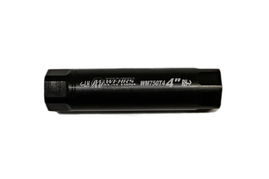 Suspension Tube - 1 OD - 4 in Long - 3/4-16 in Female Thread - Steel - Black Oxide - Each