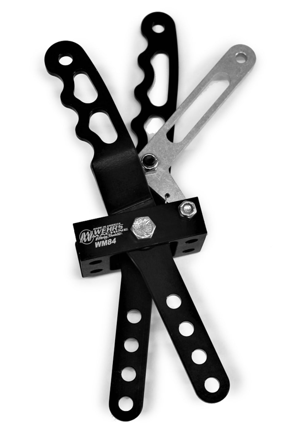 Shifter Assembly - 2 Lever - Locking - Floor Mount - Aluminum - Black Anodized - Universal - Kit