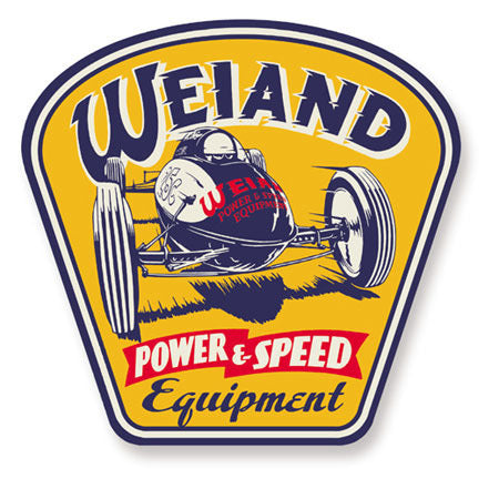 Metal Sign - Weiand Power and Speed - 20.0 x 20.0 in - Aluminum - Each