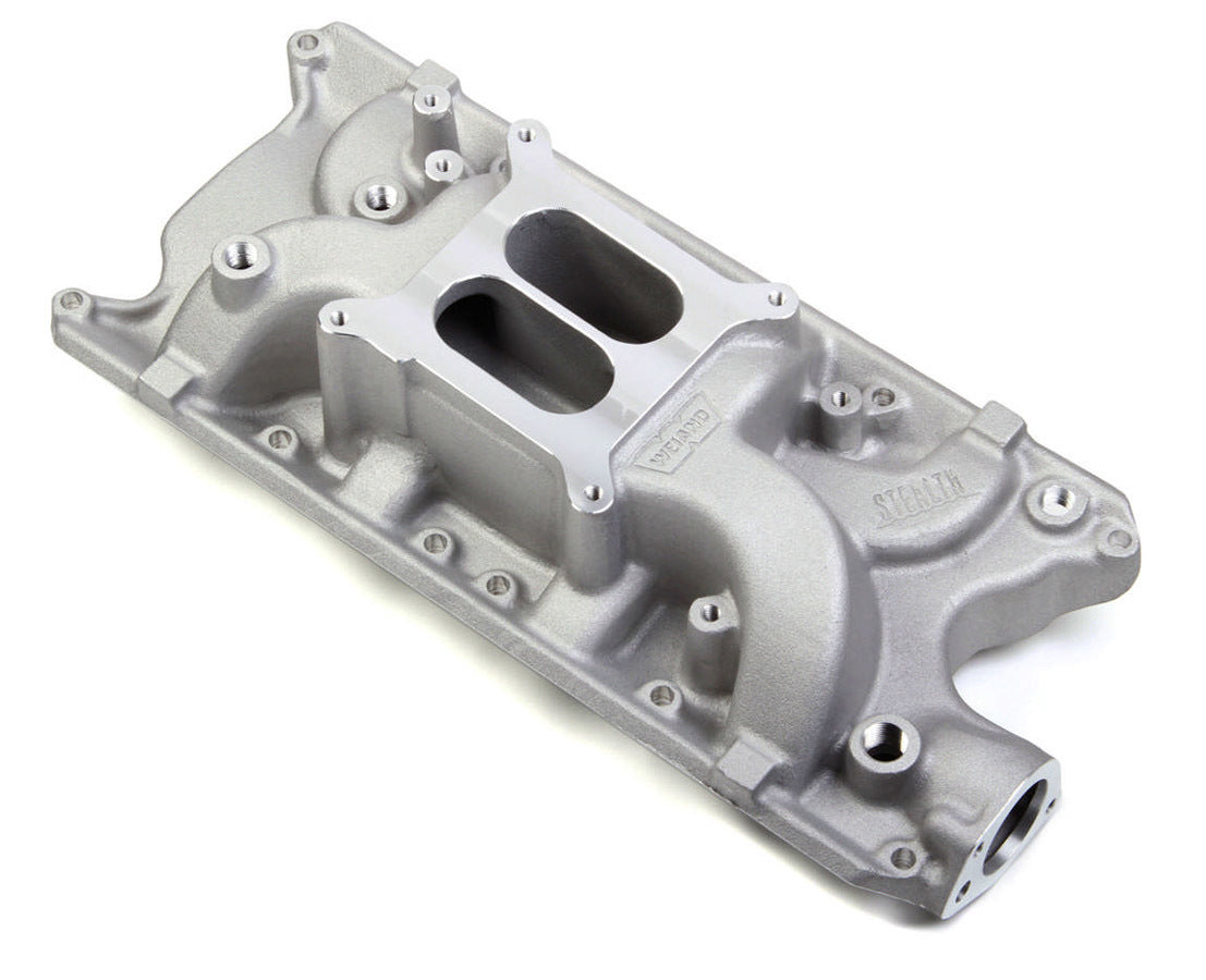 Intake Manifold - Stealth - Square Bore - Dual Plane - Aluminum - Natural - Small Block Ford - Each