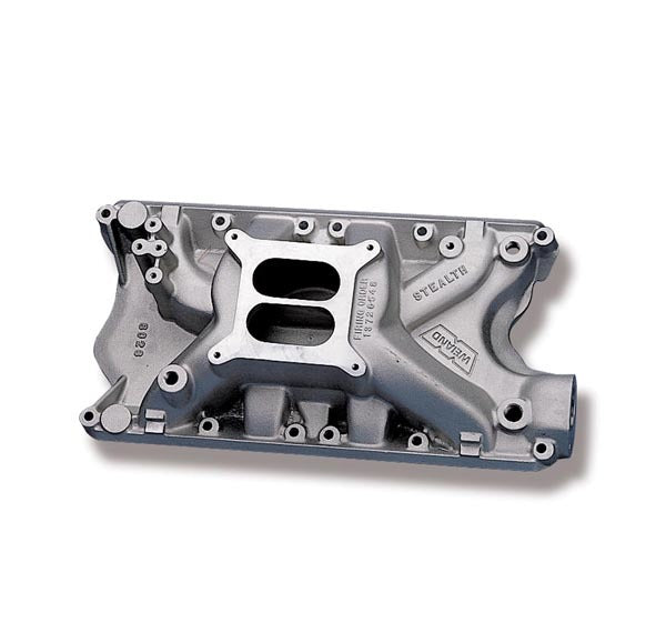 Intake Square Intake Manifold - Stealth - Square Bore - Dual Plane - Aluminum - Natu ...