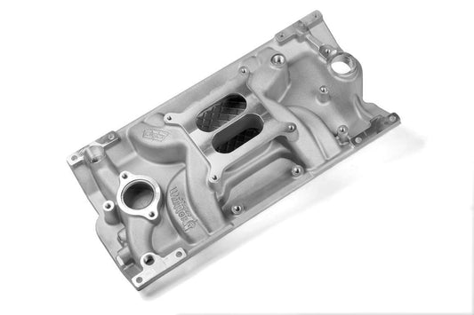 Intake Manifold - Street Warrior - Square Bore - Dual Plane - Aluminum - Natural - Vortec - Small Block Chevy - Each