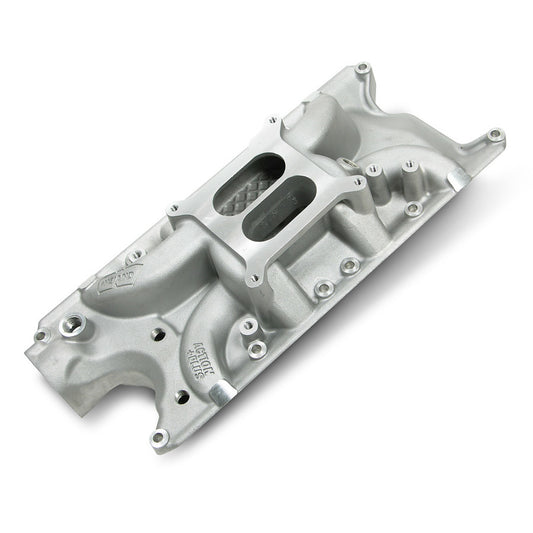 Intake Manifold - Street Warrior - Square Bore - Dual Plane - Aluminum - Natural - Small Block Ford - Each