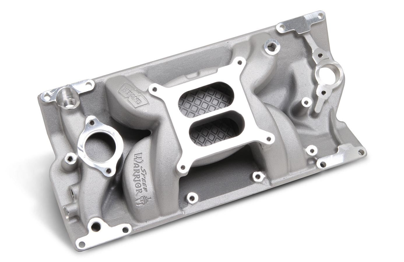 Intake Manifold - Speed Warrior - Square Bore - Dual Plane - Aluminum - Natural - Vortec - Small Block Chevy - Each