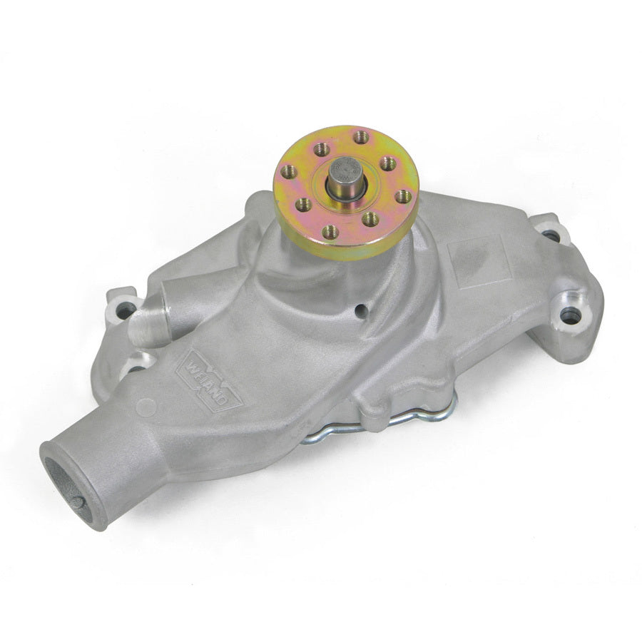 Water Pump - Mechanical - Action Plus - 5/8 in Pilot - Short Design - Aluminum - Natural - Small Block Chevy - Each